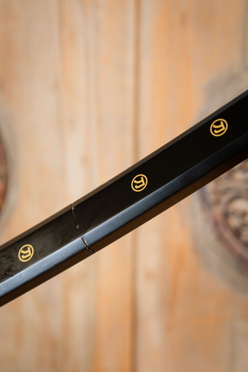 John Lee Shirasaya Katana (zwart), scherp