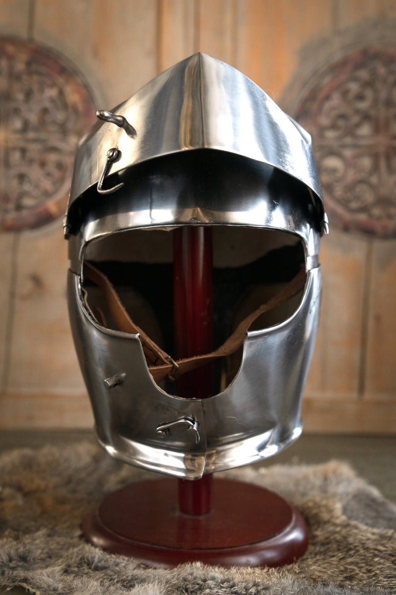 15e eeuwse armet Avant harnas, 2 mm (battle-ready)