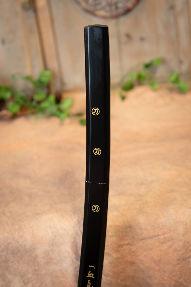 John Lee Shirasaya Katana (zwart), scherp
