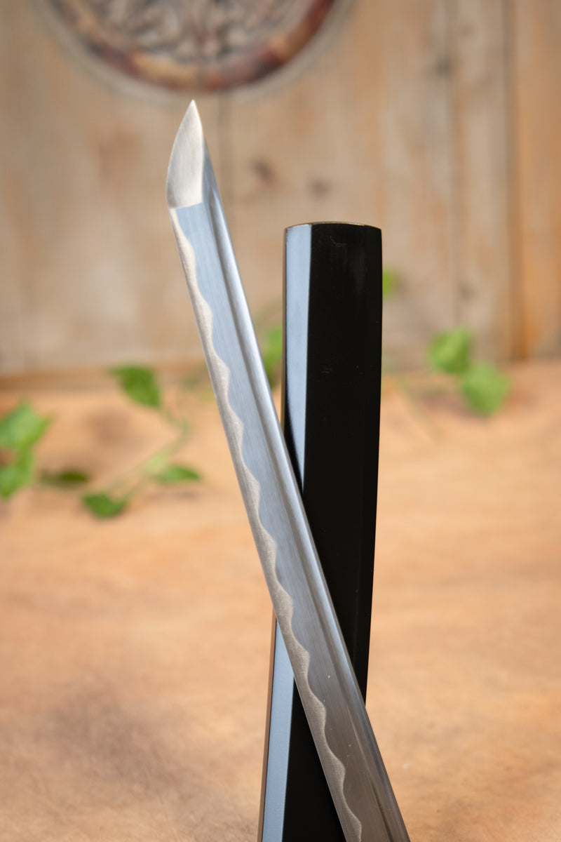 John Lee Shirasaya Katana (zwart), scherp