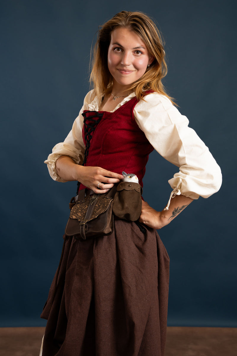 Borsa con coniglio Roger - marrone 