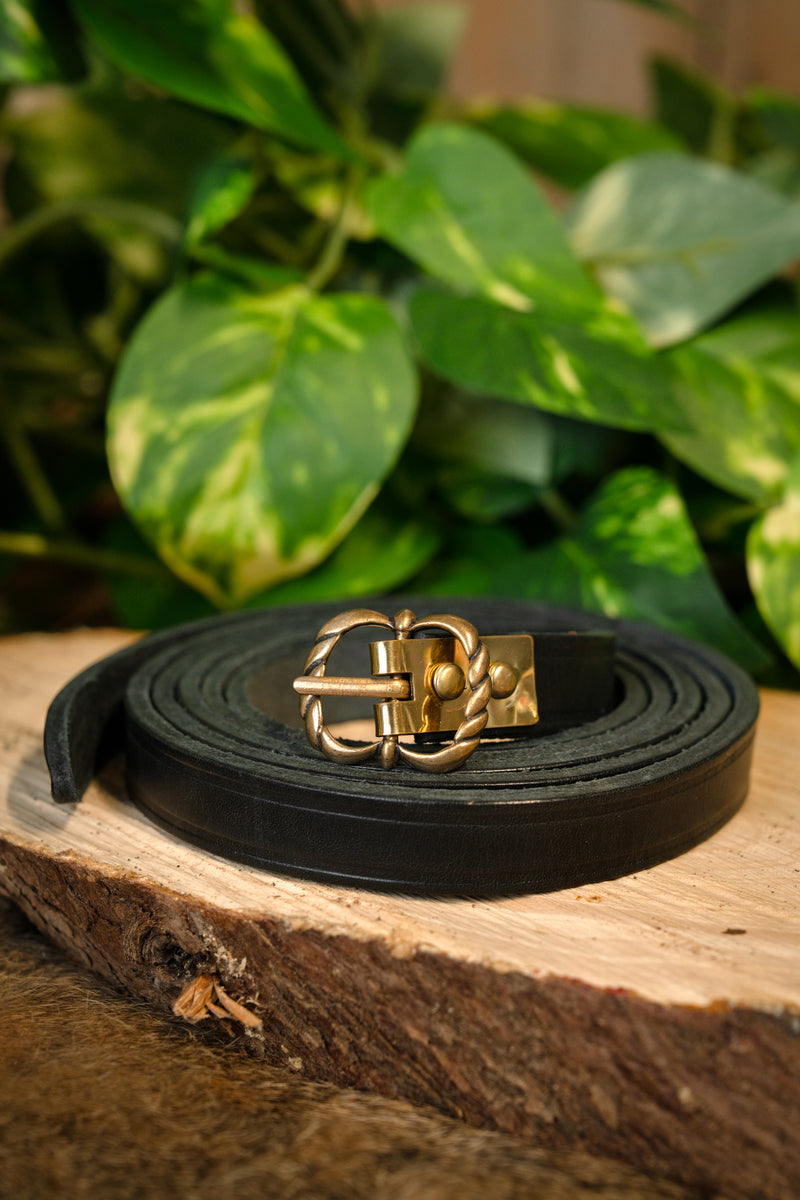 Middeleeuwse riem Neville, zwart, 150 cm