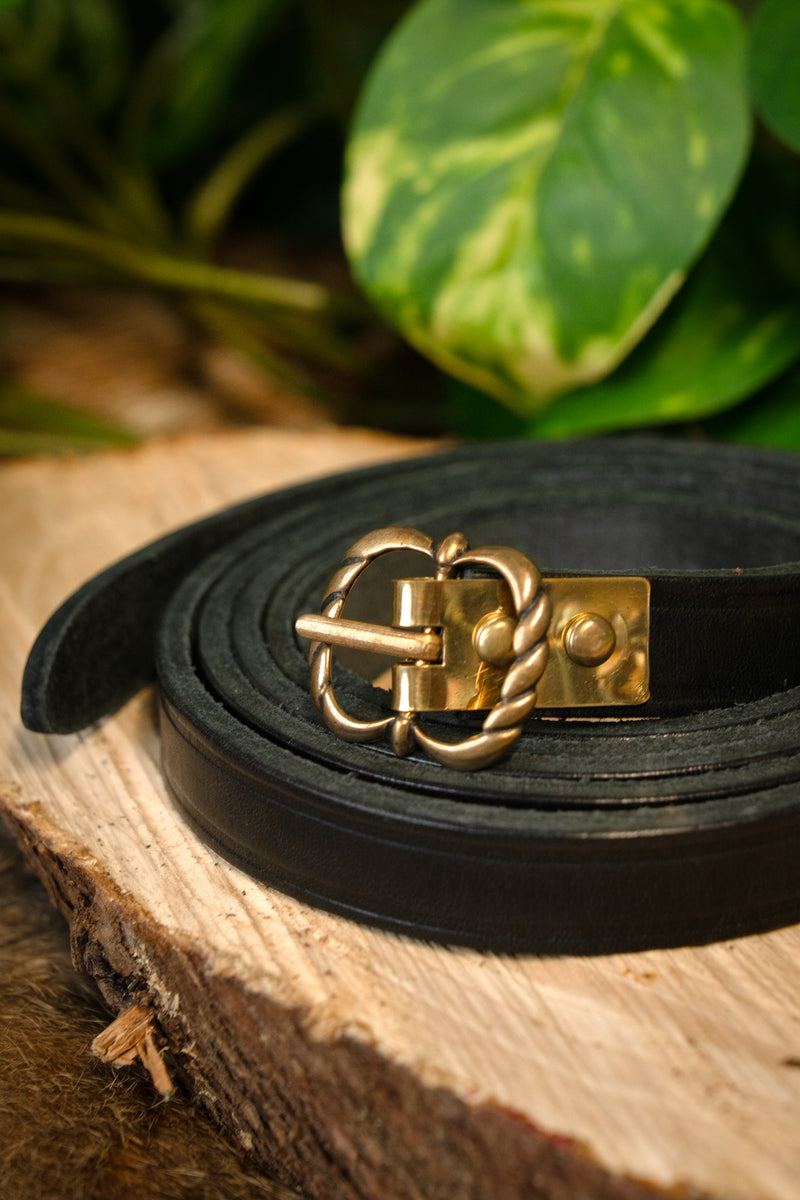 Medeltida bälte Neville, svart, 150 cm 