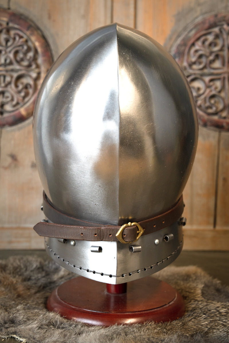 14e eeuwse klappvisier bascinet, 1.6 mm