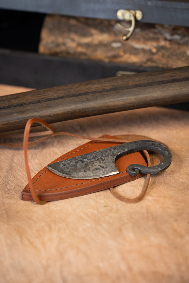 Viking set Othala axe and knife, semi-sharp