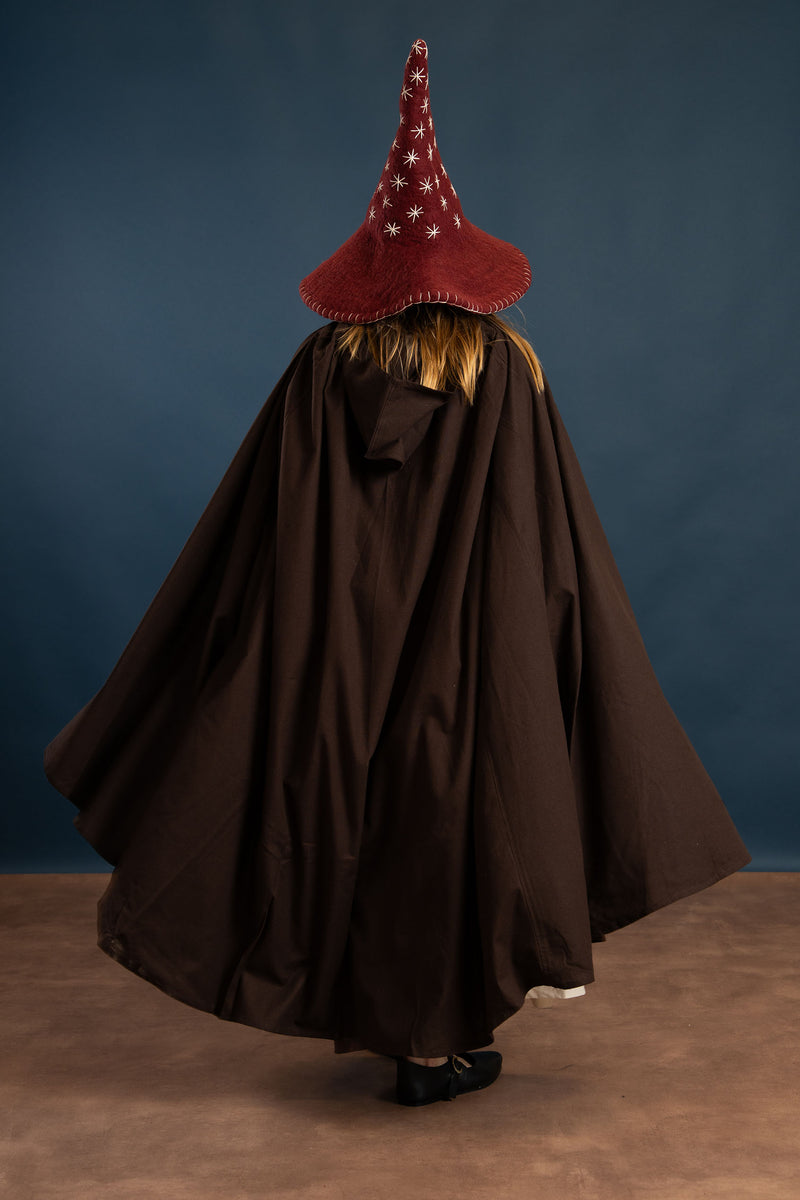 Cotton cloak Ellyn, brown