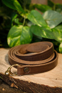 Keltische La Tèneriem met riemhaak, bruin