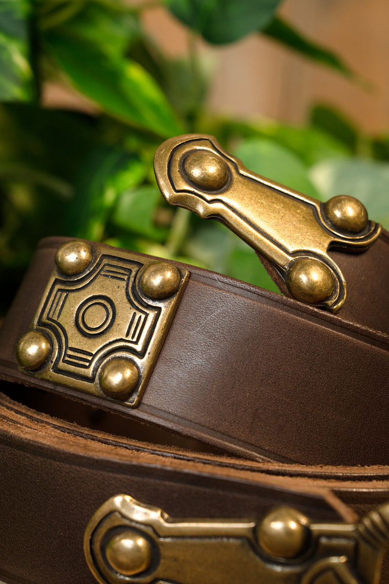 Germaanse riem Ballingen, 165 cm, bruin