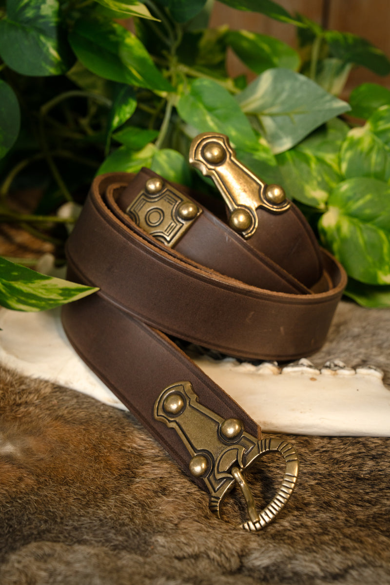 Germanische Gürtel Ballingen, 165 cm, braun 