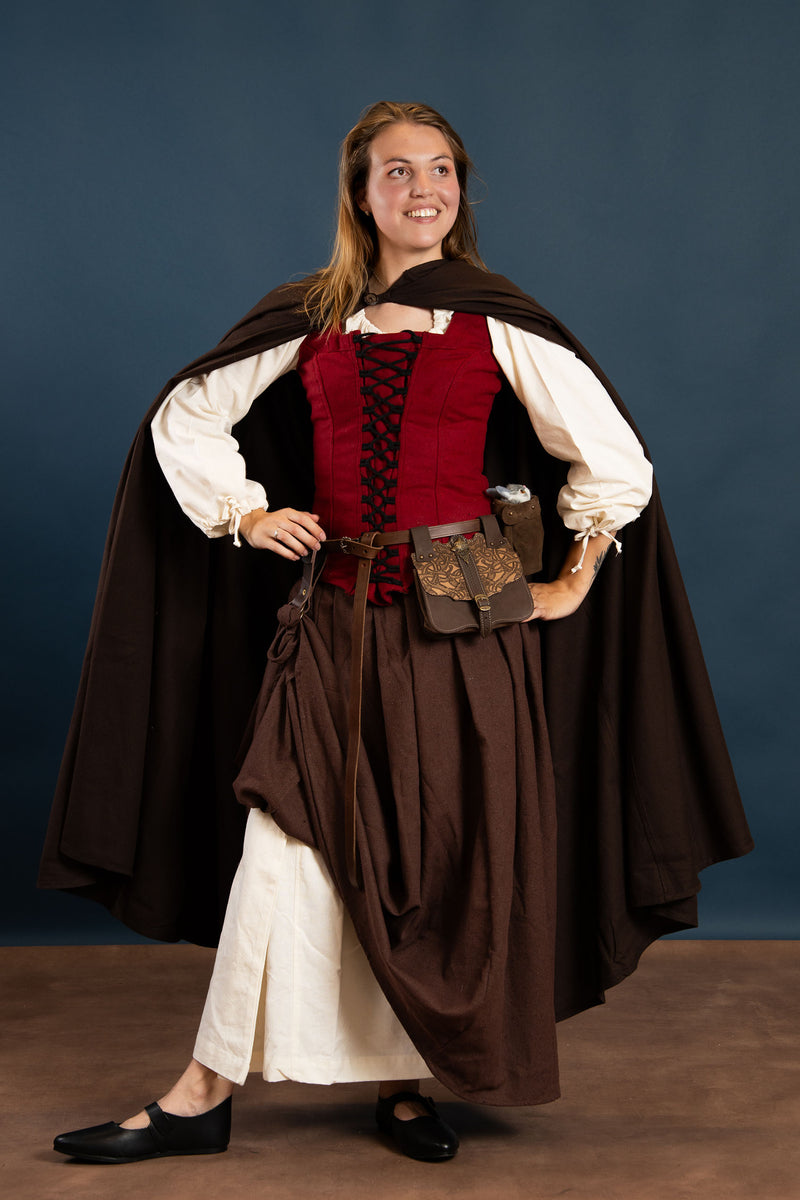 Katoenen mantel Ellyn, bruin