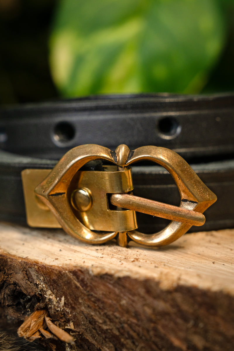 15e eeuwse riem Warwick, zwart, 151 cm