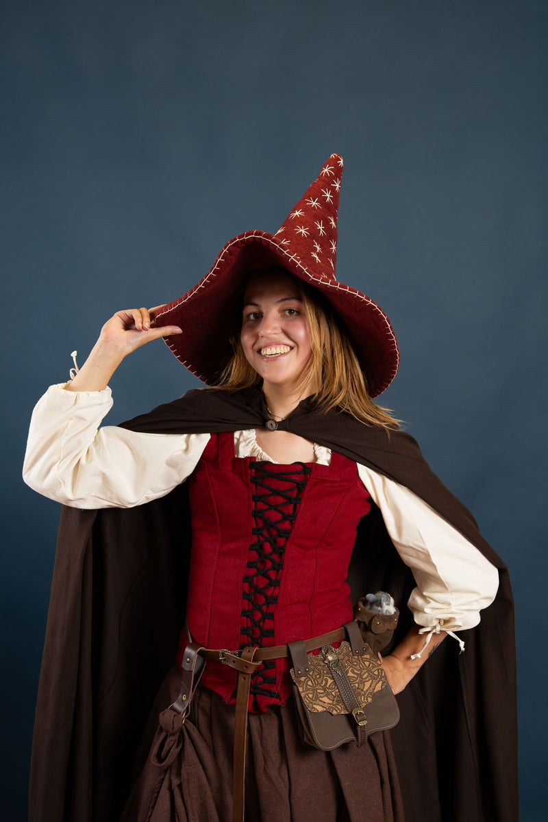 Cotton cloak Ellyn, brown