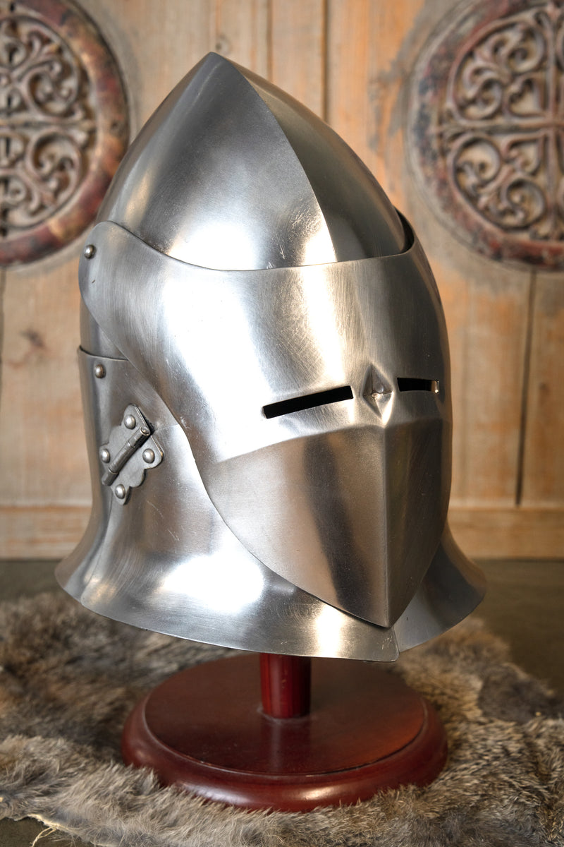 14e eeuwse grote bascinet battle-ready, 1.6 mm