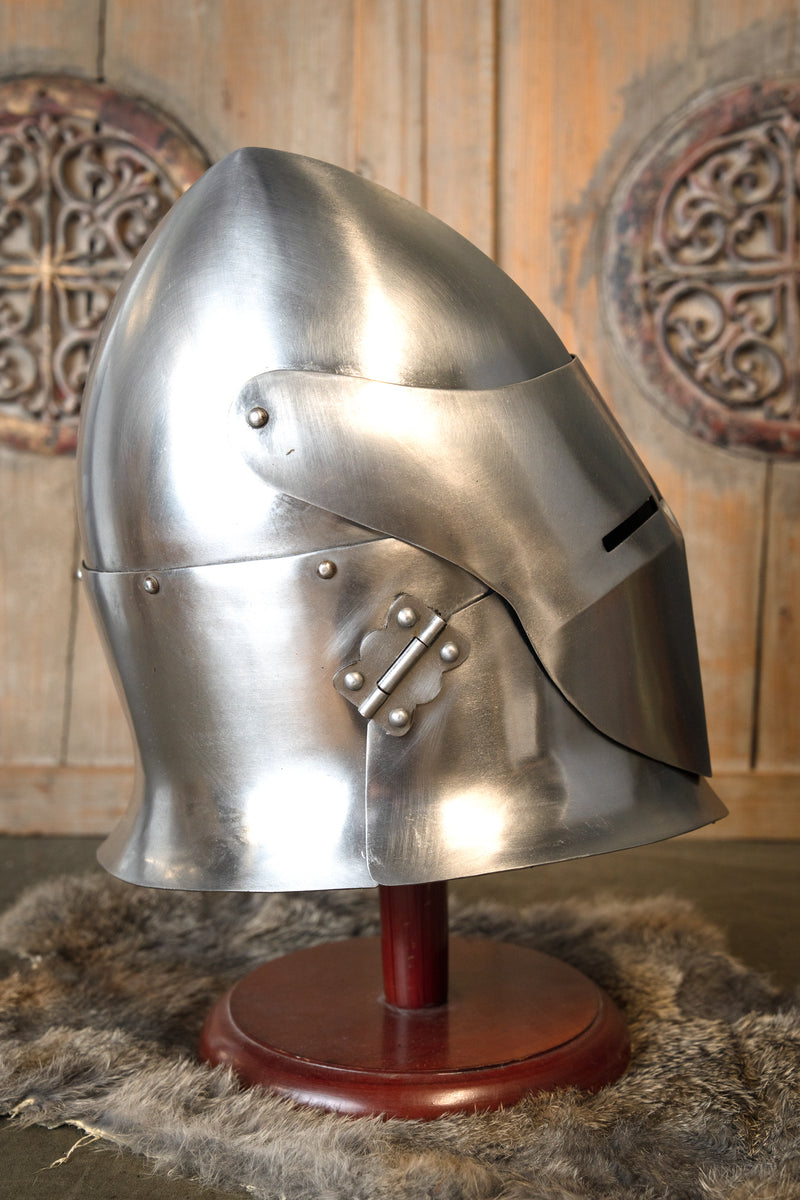 14e eeuwse grote bascinet battle-ready, 1.6 mm