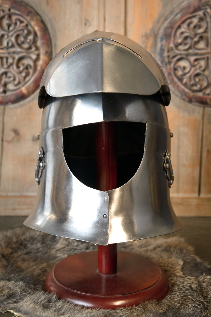 14e eeuwse grote bascinet battle-ready, 1.6 mm