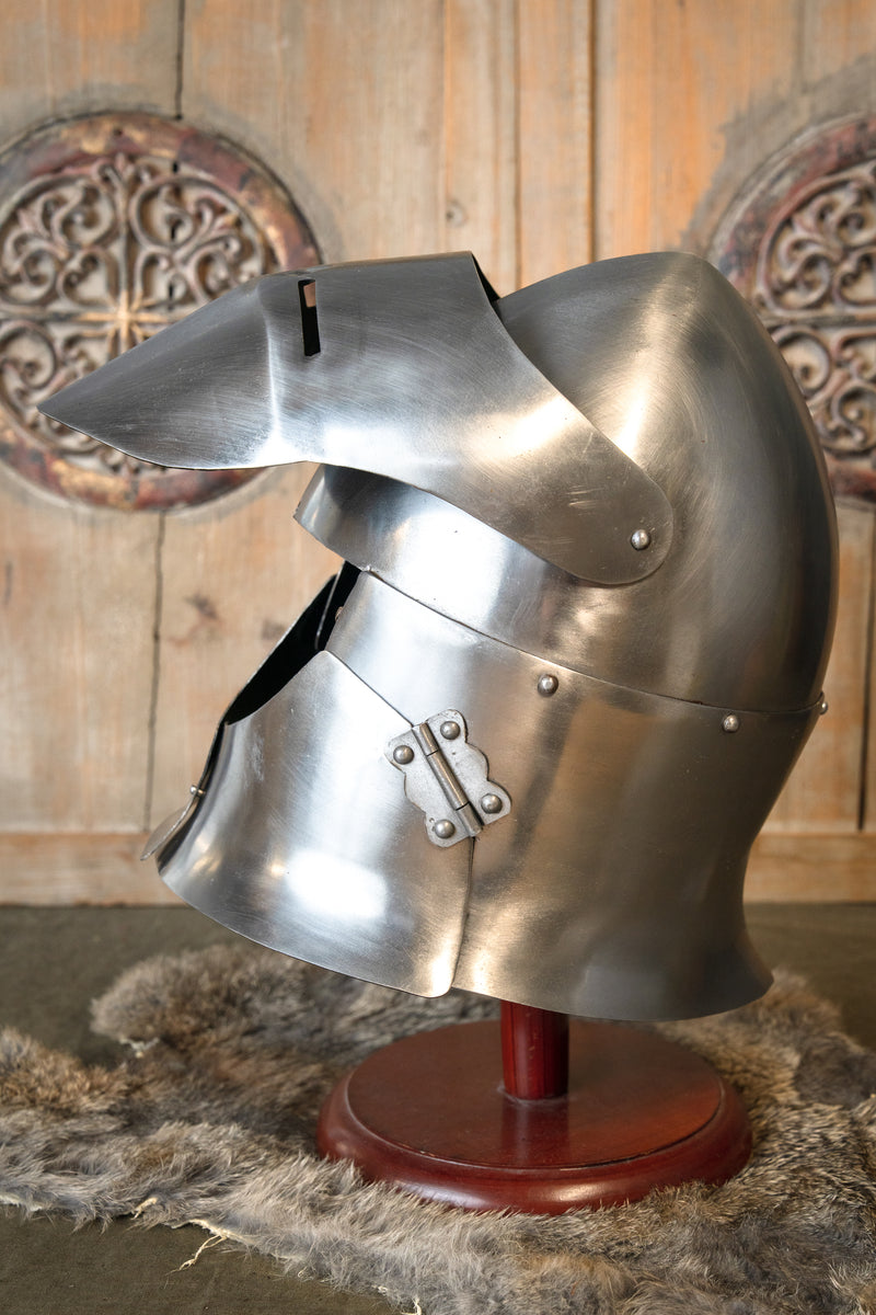 14e eeuwse grote bascinet battle-ready, 1.6 mm