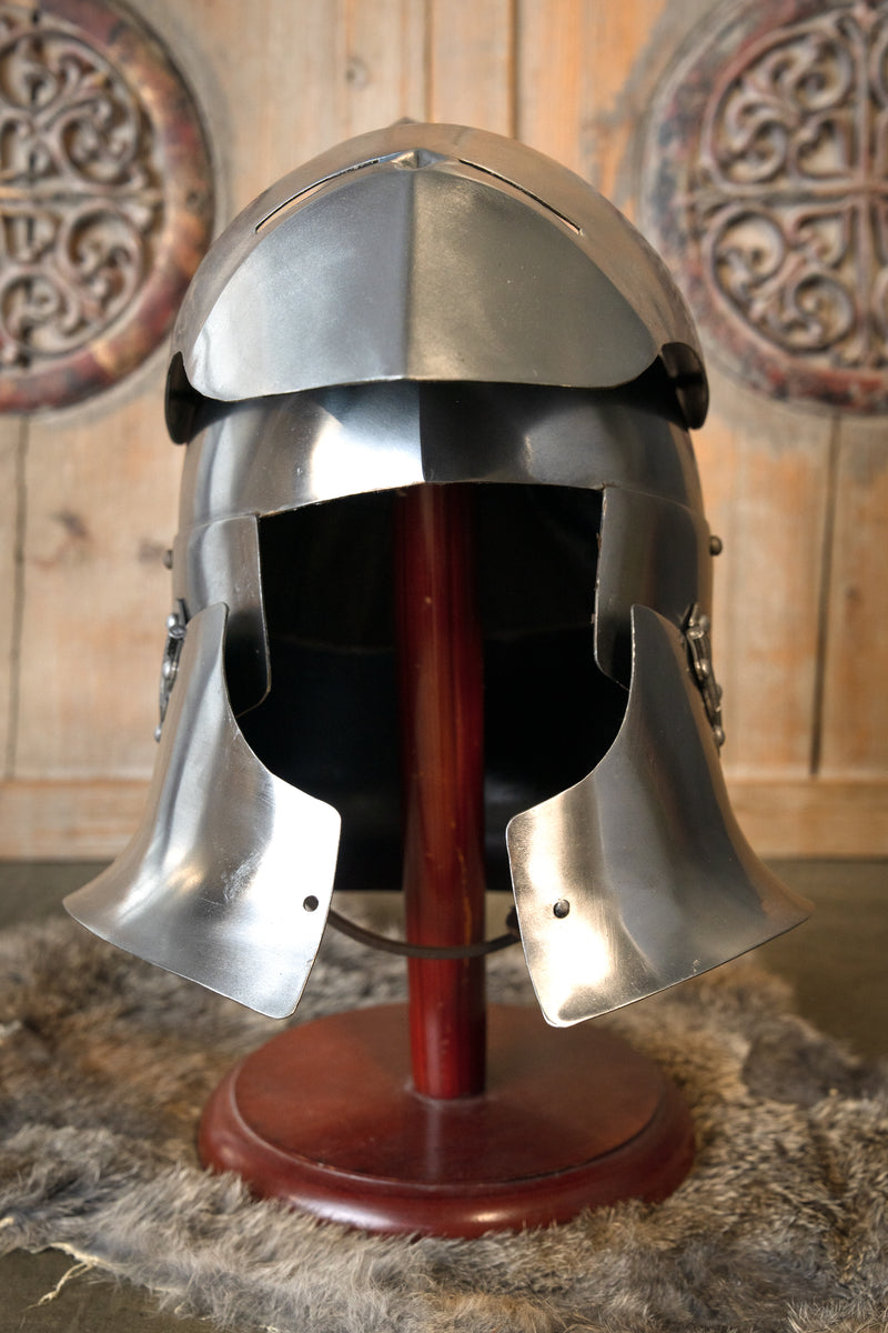 14e eeuwse grote bascinet battle-ready, 1.6 mm