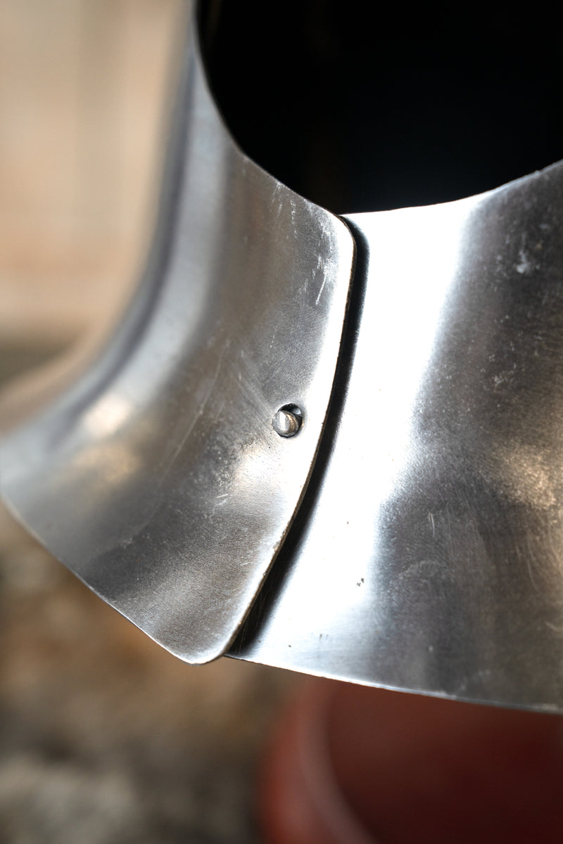 14e eeuwse grote bascinet battle-ready, 1.6 mm