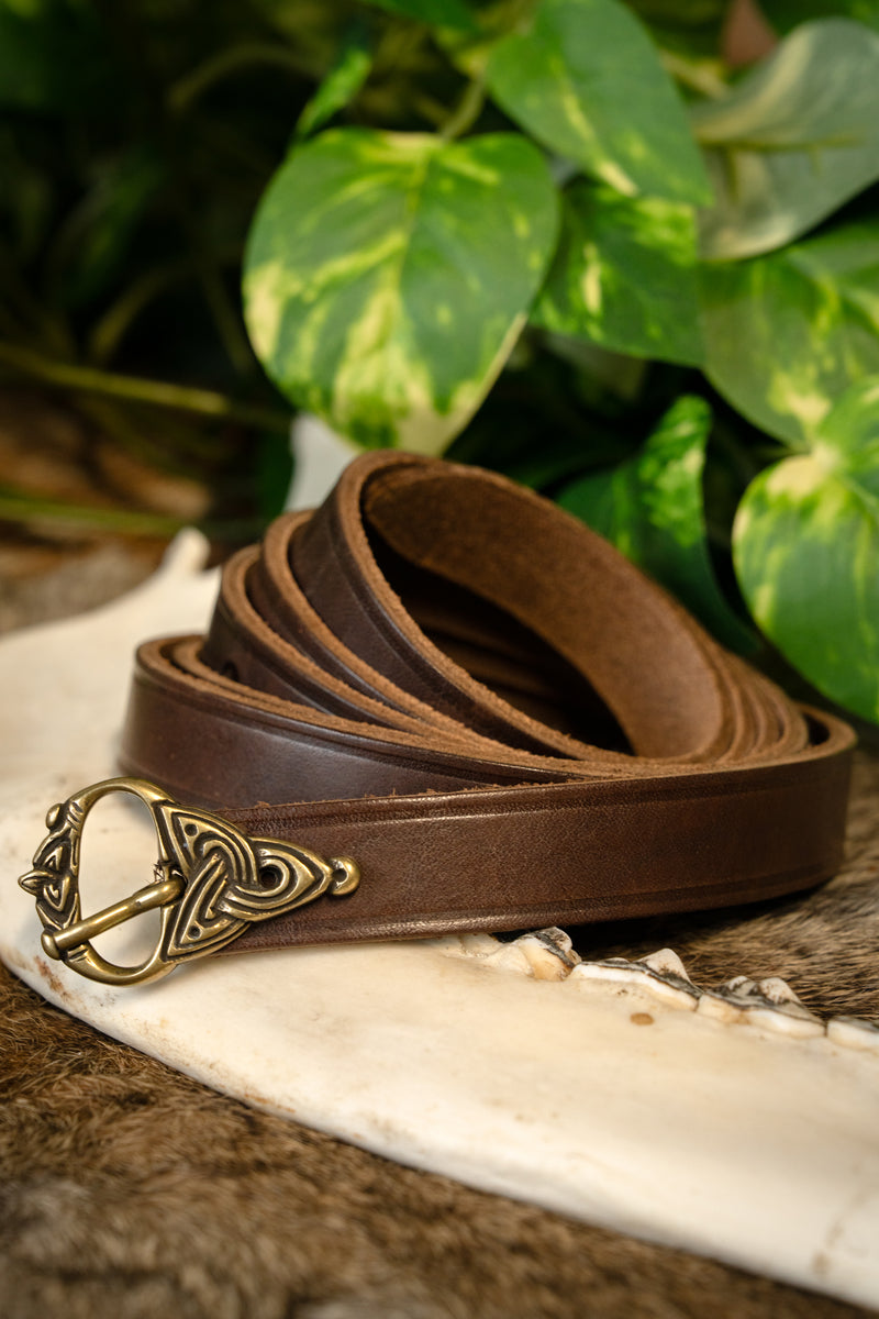 Vikingriem Borrestijl, 165 cm, bruin