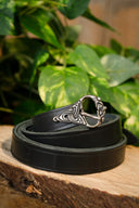 9:e århundradet Vikingabälte, försilvrad, 165 cm 