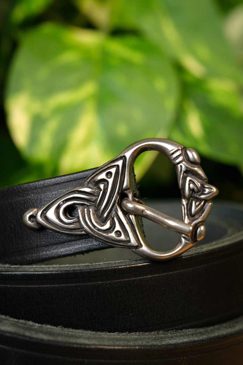 9:e århundradet Vikingabälte, försilvrad, 165 cm 