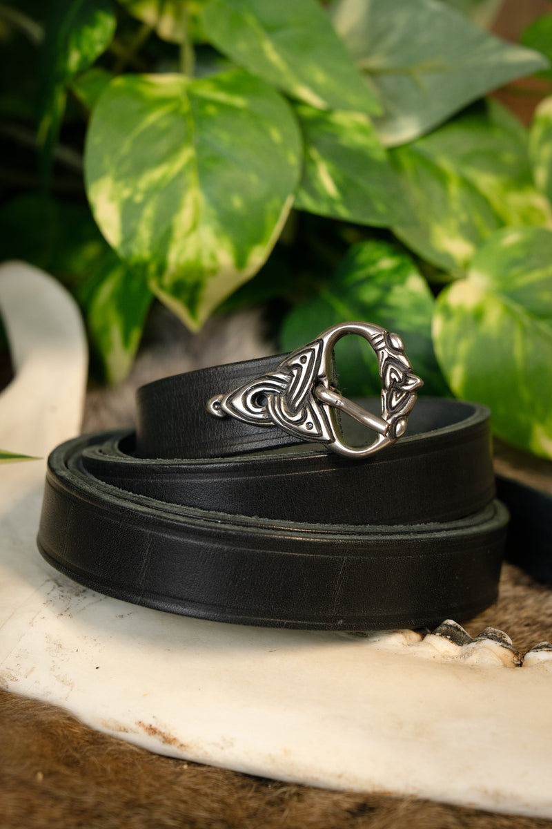 9:e århundradet Vikingabälte, försilvrad, 165 cm 