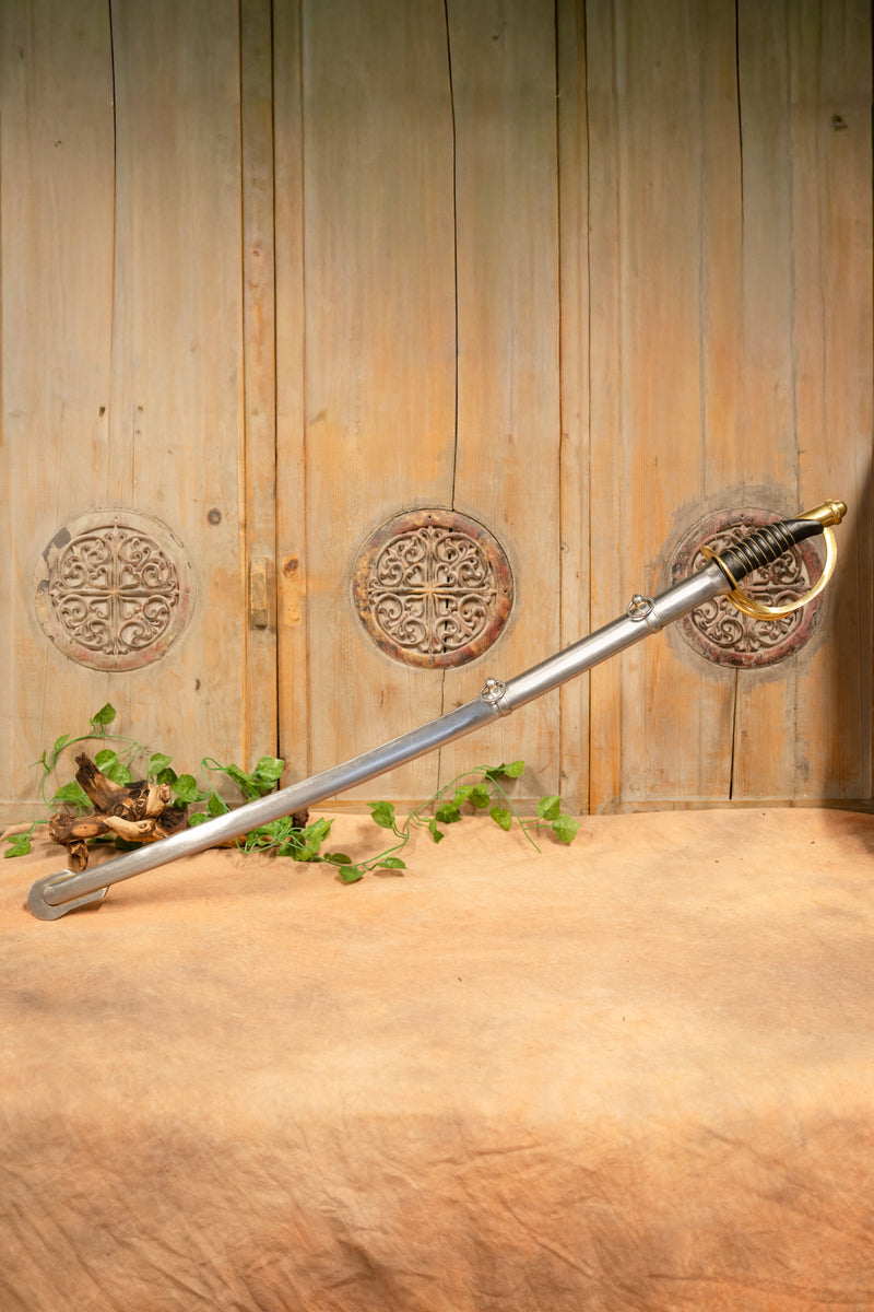 Officier de la Guerre Civile Américaine Sabre 1860, semi-affûté 