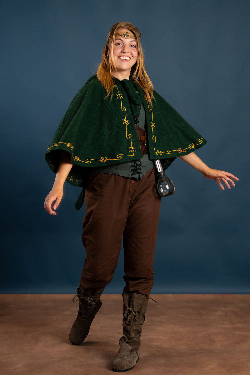 Cappuccio Runa, verde, misto lana 