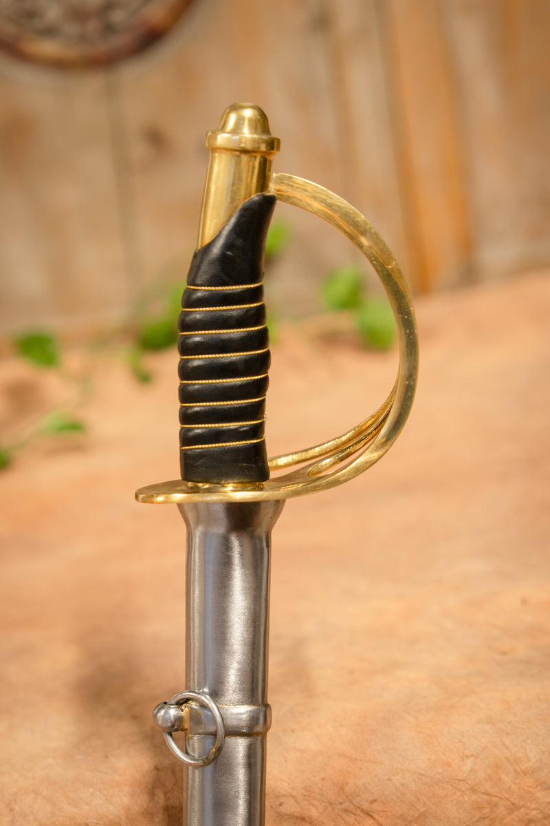 Officier de la Guerre Civile Américaine Sabre 1860, semi-affûté 