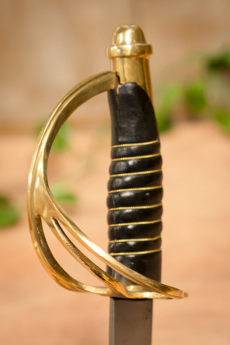 Officier de la Guerre Civile Américaine Sabre 1860, semi-affûté 