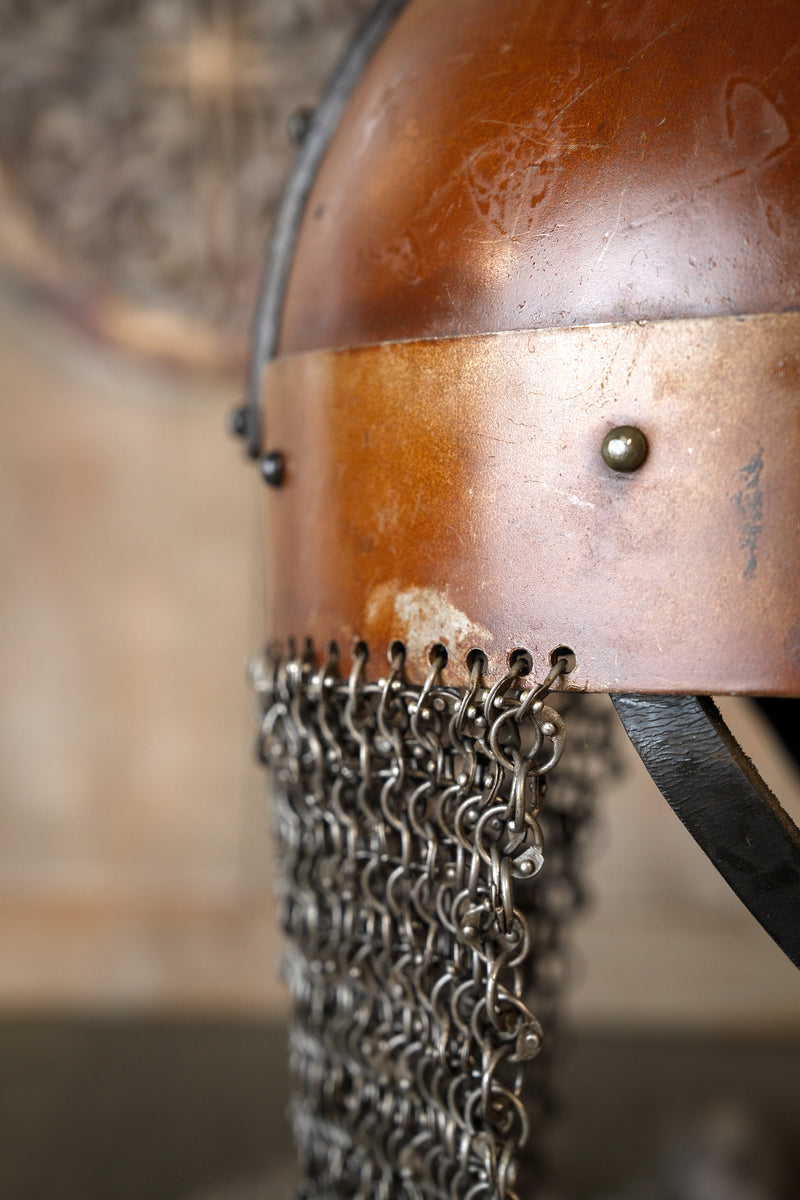 Donkere Gjermundbuhelm, 2 mm (battle-ready)