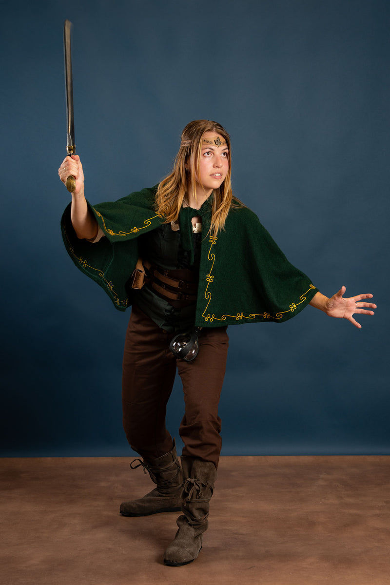 Cappuccio Runa, verde, misto lana 