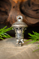 Germaanse berlock hanger, verzilverd brons