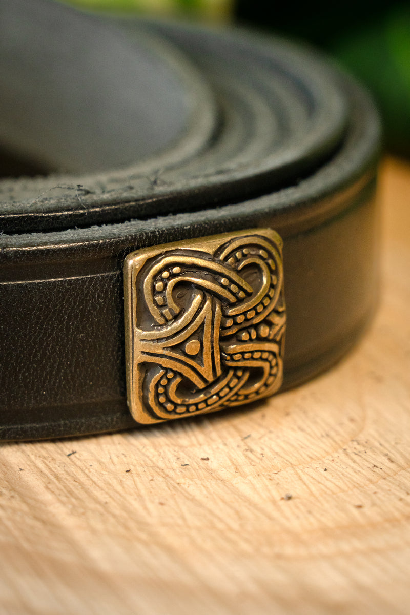 Birkariem deluxe, sort, messing, 165 cm 