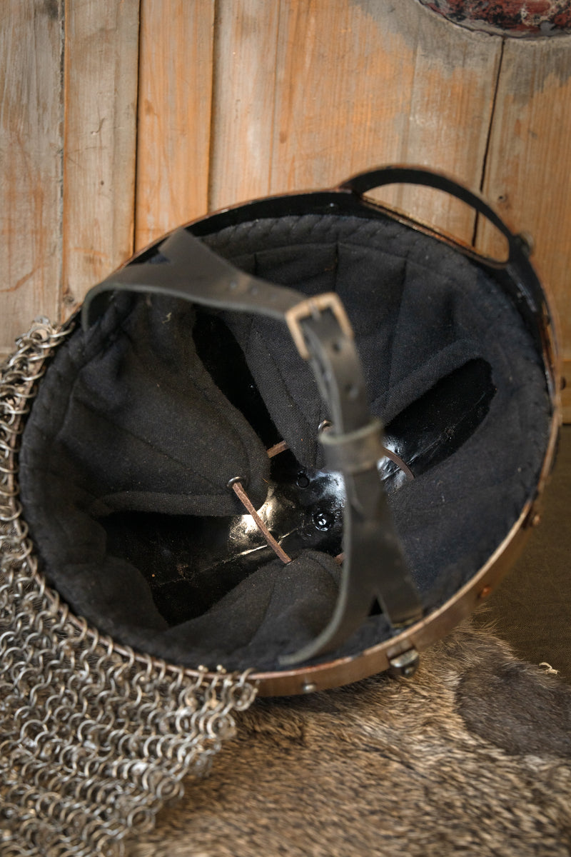 Donkere Gjermundbuhelm, 2 mm (battle-ready)