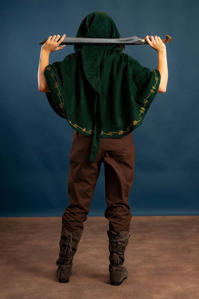 Cappuccio Runa, verde, misto lana 