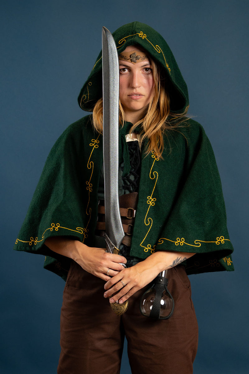 Kaproen Runa, groen, wolmix