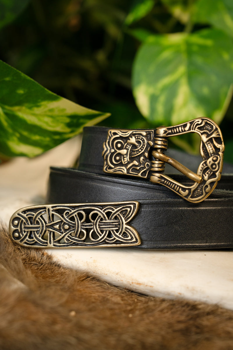 Birkariem deluxe, svart, mässing, 165 cm 