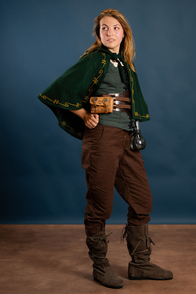 Cappuccio Runa, verde, misto lana 