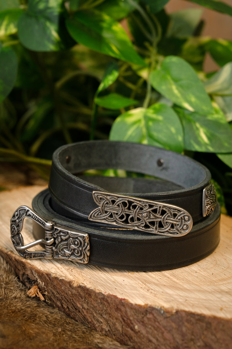 Birkariem deluxe, zwart, verzilverd, 165 cm