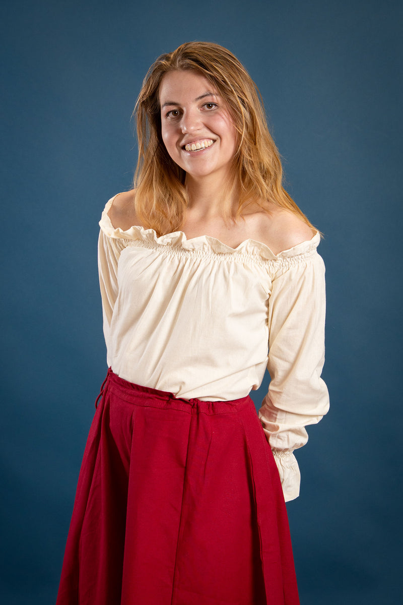 Renaissanceblouse Elizabeth, crème