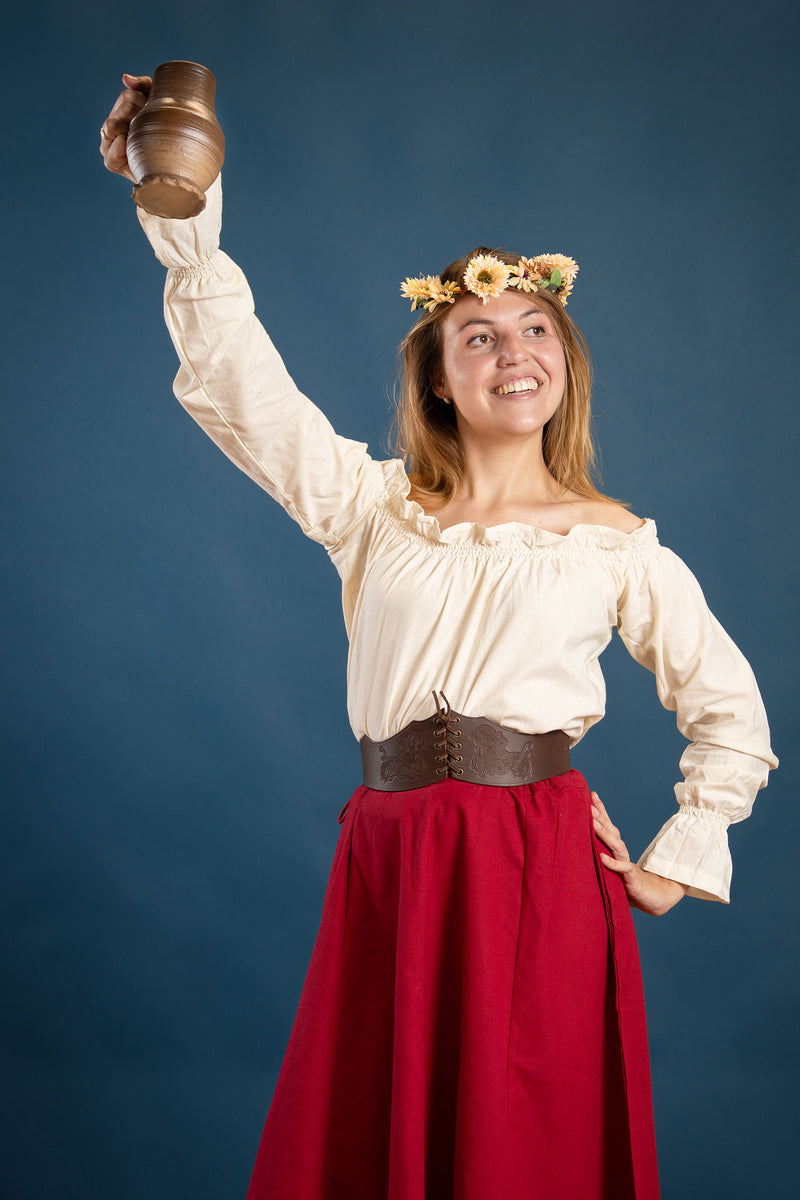 Renaissanceblouse Elizabeth, crème