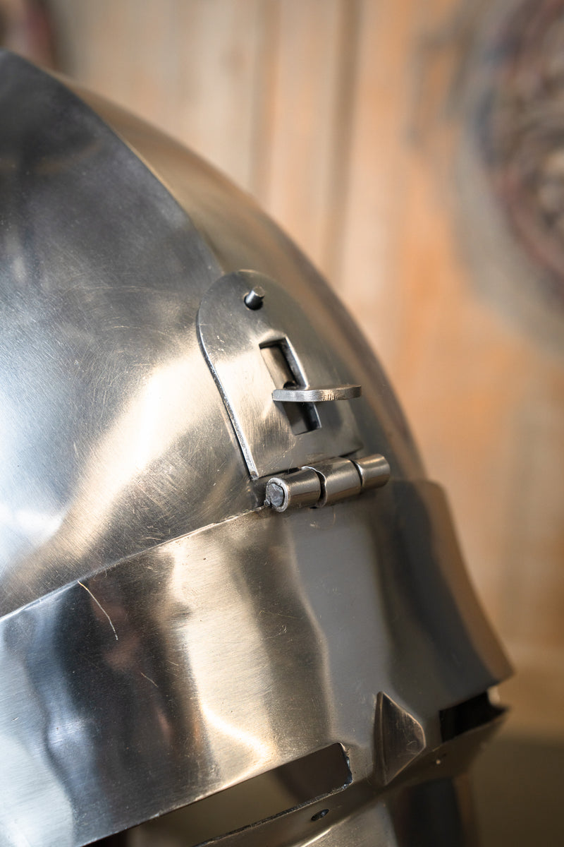 Visiera a ribalta bacinetto, 2 mm (battle-ready) 