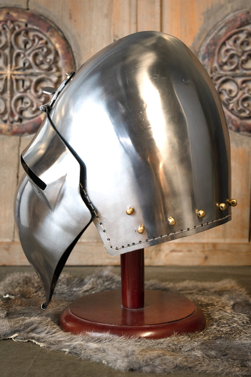 Visiera a ribalta bacinetto, 2 mm (battle-ready) 