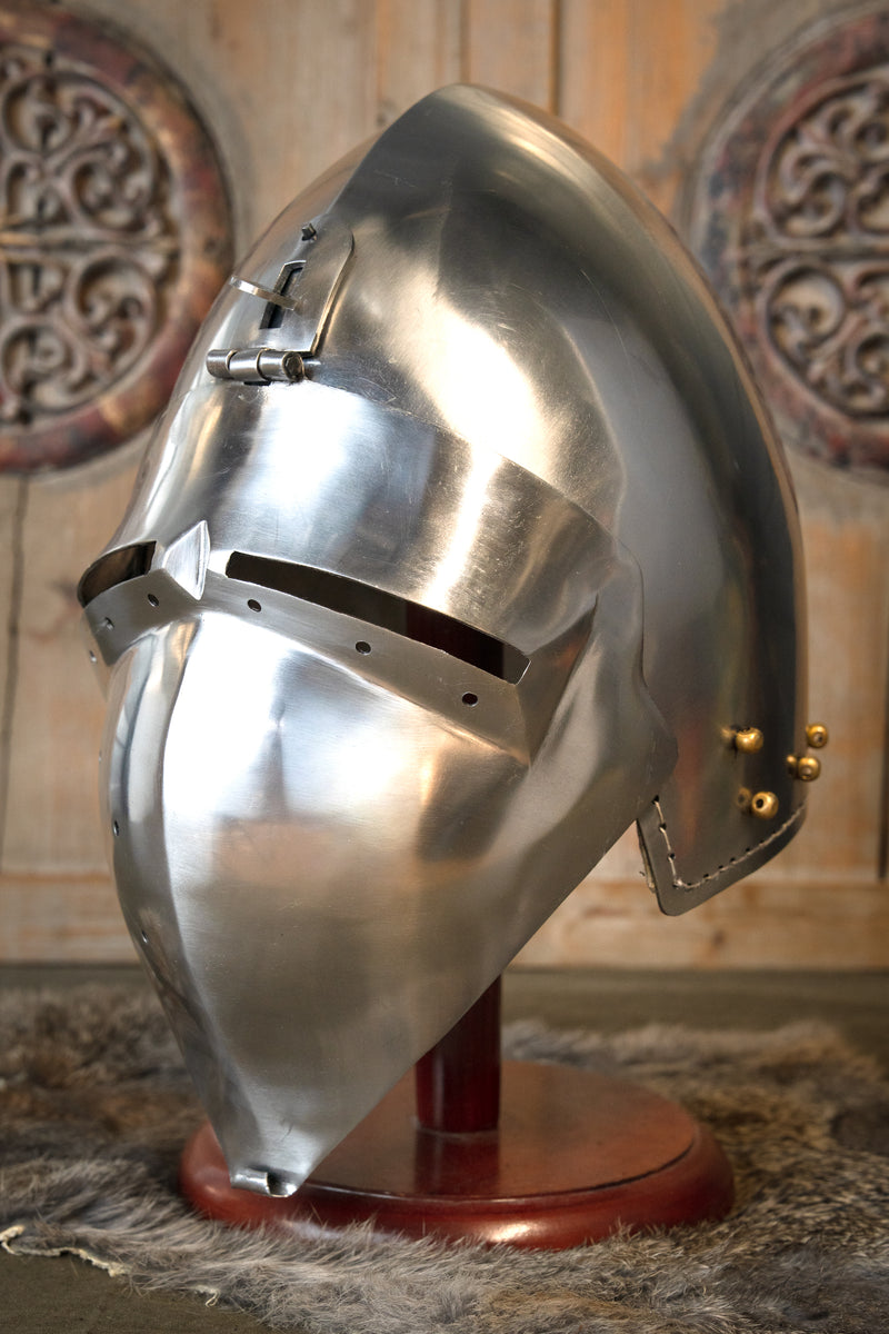 Visiera a ribalta bacinetto, 2 mm (battle-ready) 