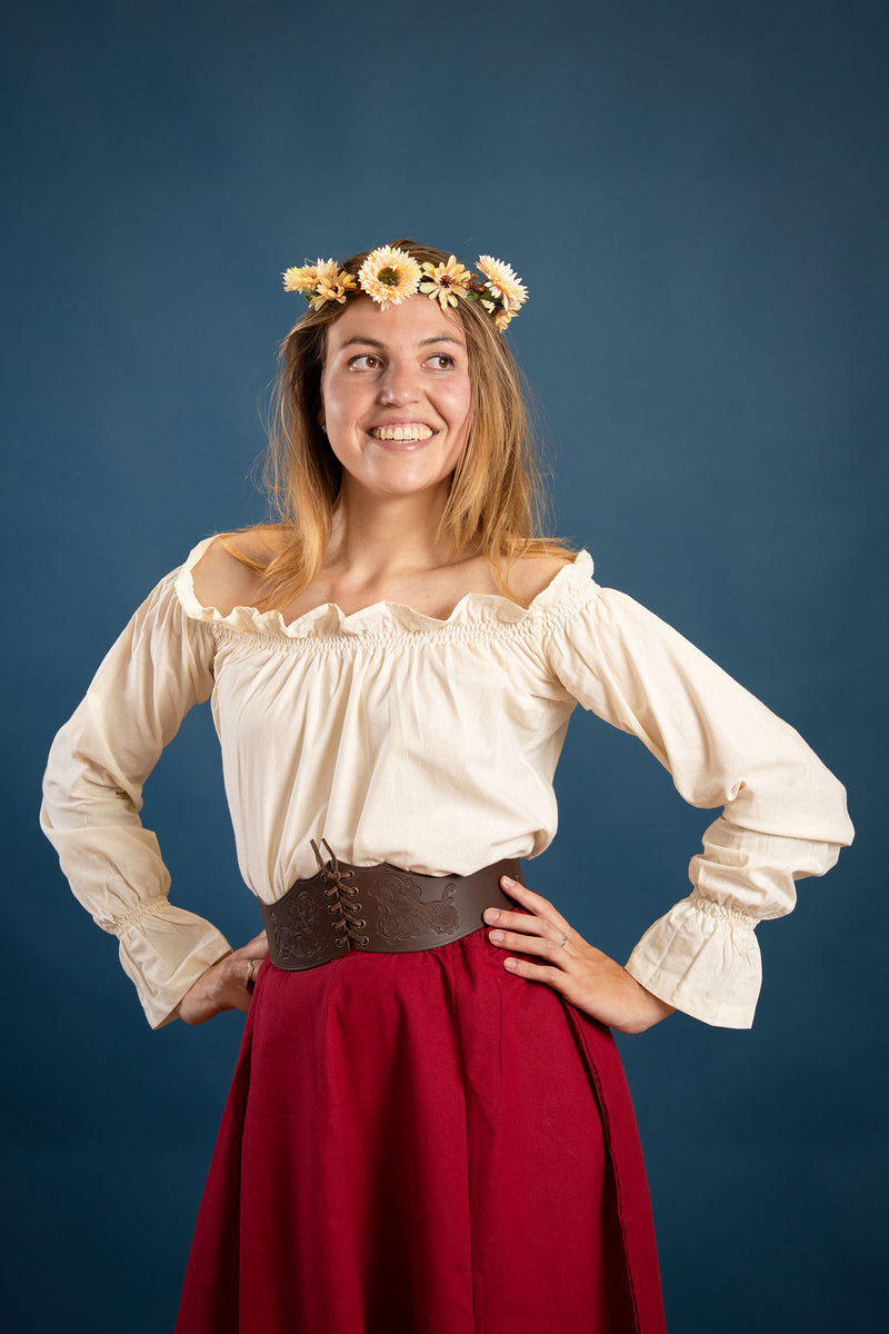 Renaissanceblouse Elizabeth, crème