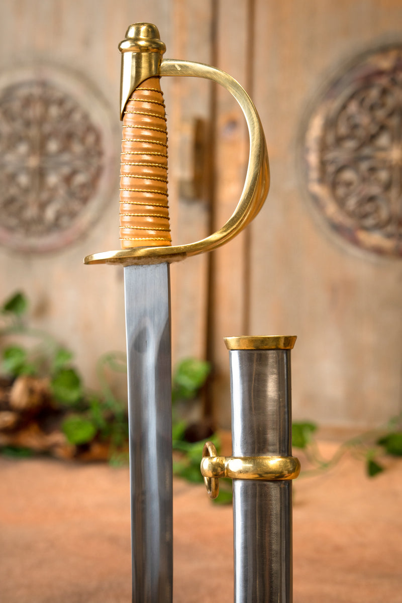 Amerikaanse Burgeroorlog sabel Confederate Army, semi-scherp