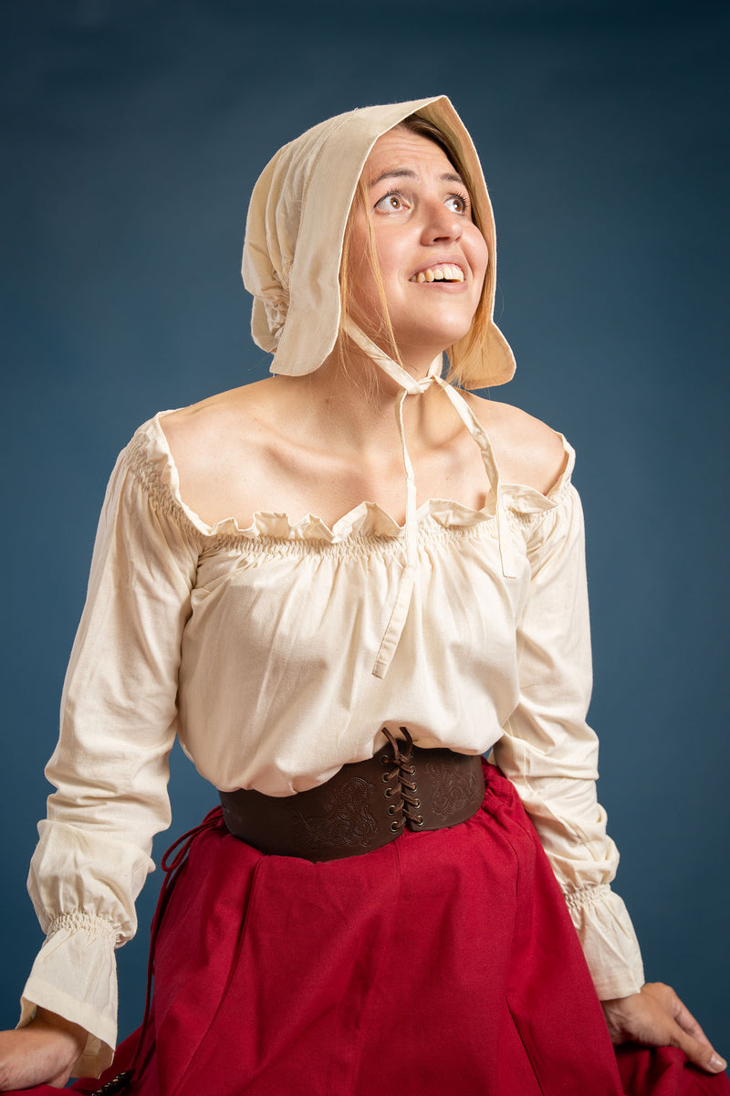 Renaissanceblouse Elizabeth, crème