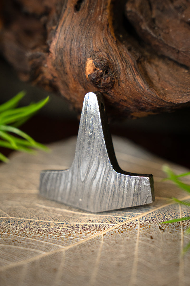 Acier damassé Marteau de Thor, acier 