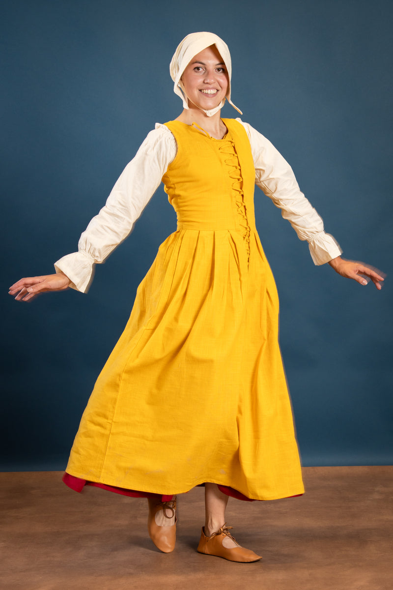 Medieval Dress Adelina, Geel